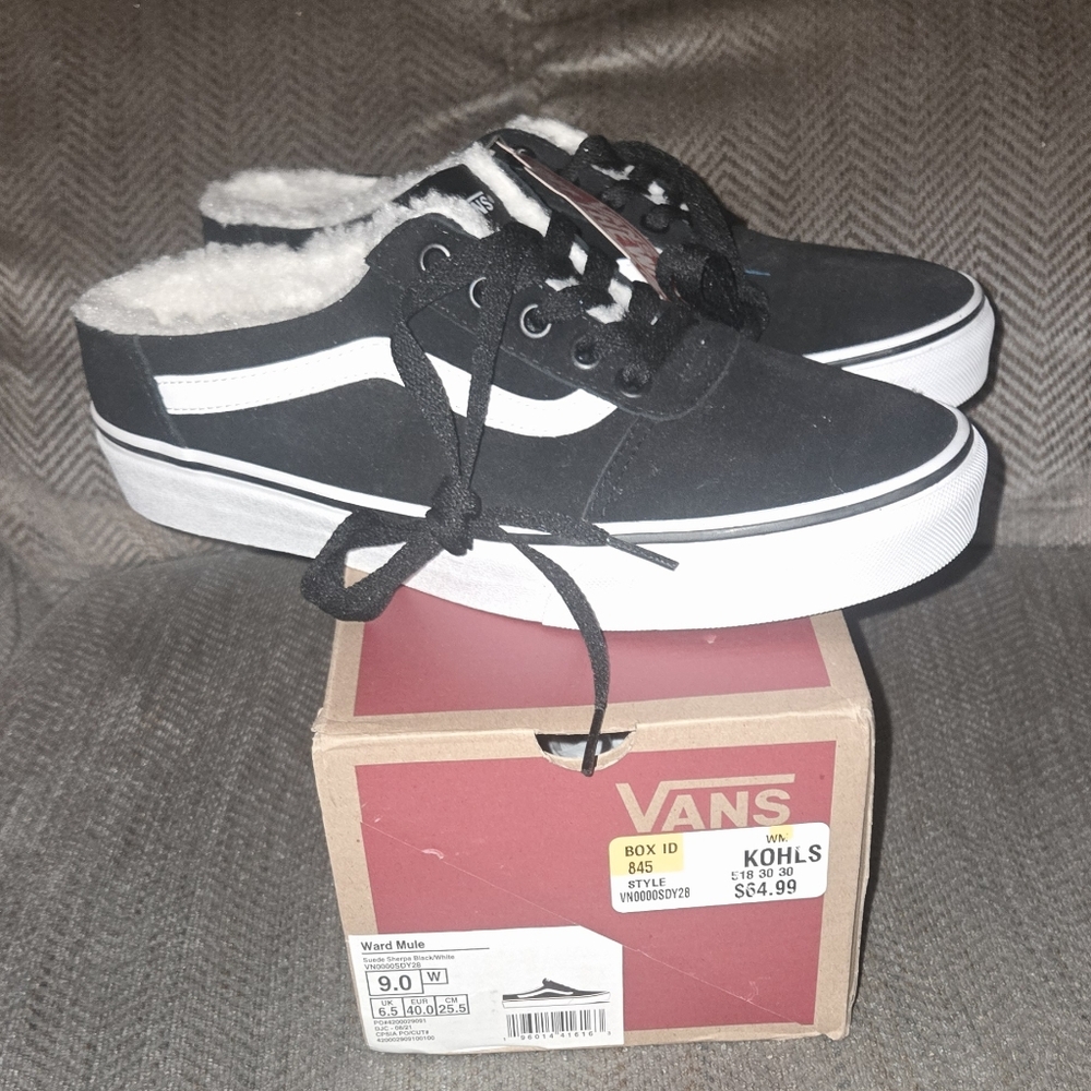 Vans Black and White Women's Sneakers